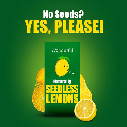 Wonderful Seedless Lemons, 1 Pound (Pack of 1)