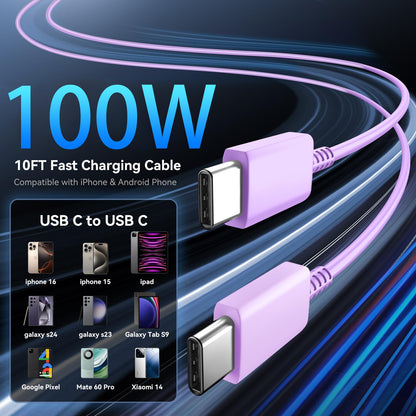 Phone 17 16 Pro Max Charger Fast Charging, 45W Super Fast USB C Charger Block with 10FT Long Charging Cord Cable for 17 16 Pro Max/17 16/16 Plus,15 Pro Max/15 Pro/15, Android Phone-Black