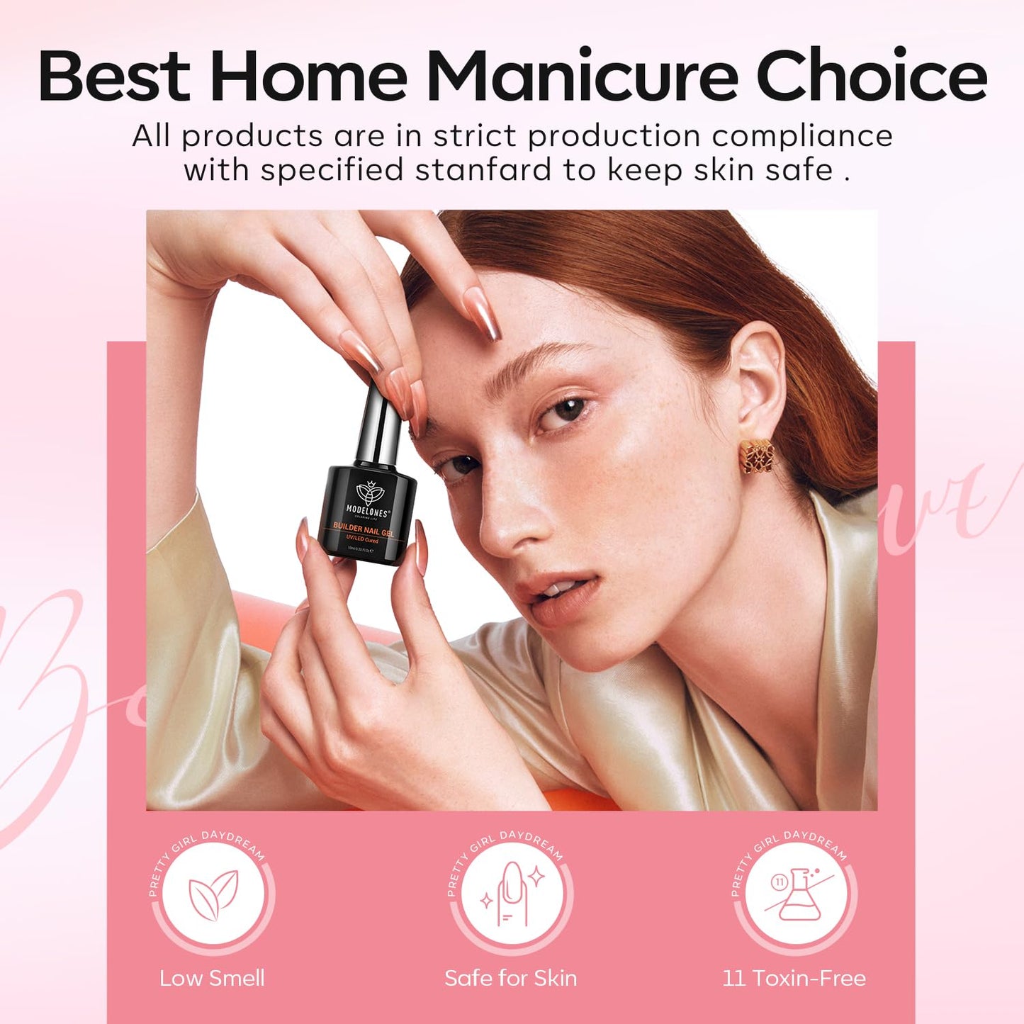 modelones Gel Top Base Coat Set 15ml 2026 Upgrade No Wipe Super Shine