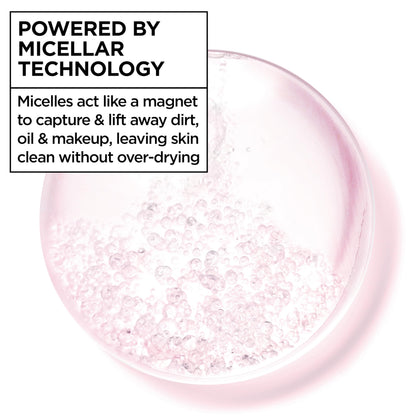 Garnier Micellar Water, Hydrating Facial Cleanser & Makeup Remover, Suitable for Sensitive Skin, Vegan, Cruelty Free, 13.5 Fl Oz (400mL), 1 Count