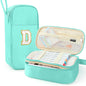 Cute Large Pencil Case Pouch,Personalized Initial Pencil Bag for Girls Boy