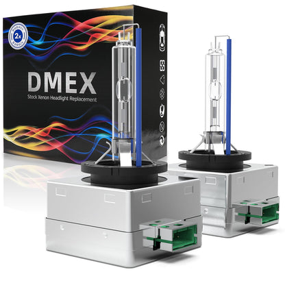 DMEX D3S HID Headlight Bulbs 8000K White Blue Xenon 35W 66340 42403 42302 Replacement - Pack of 2 (Not fit Halogen Headlamp)