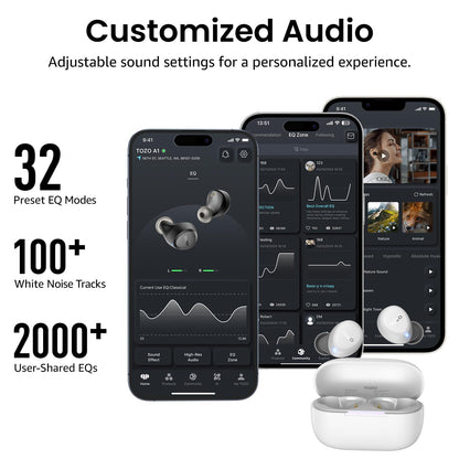 TOZO A1 Wireless Earbuds Bluetooth 5.3 Light Weight in Ear Headphones
