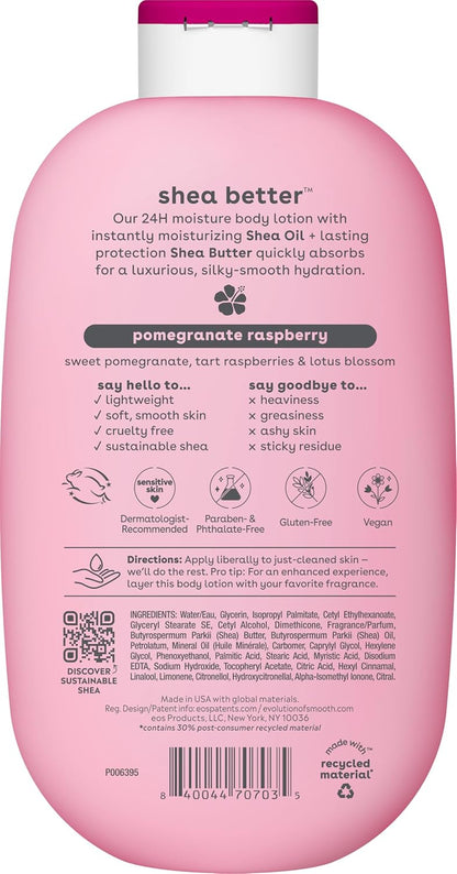 eos Shea Better 24H Moisture Body Lotion- Jasmine Peach, 16 fl oz