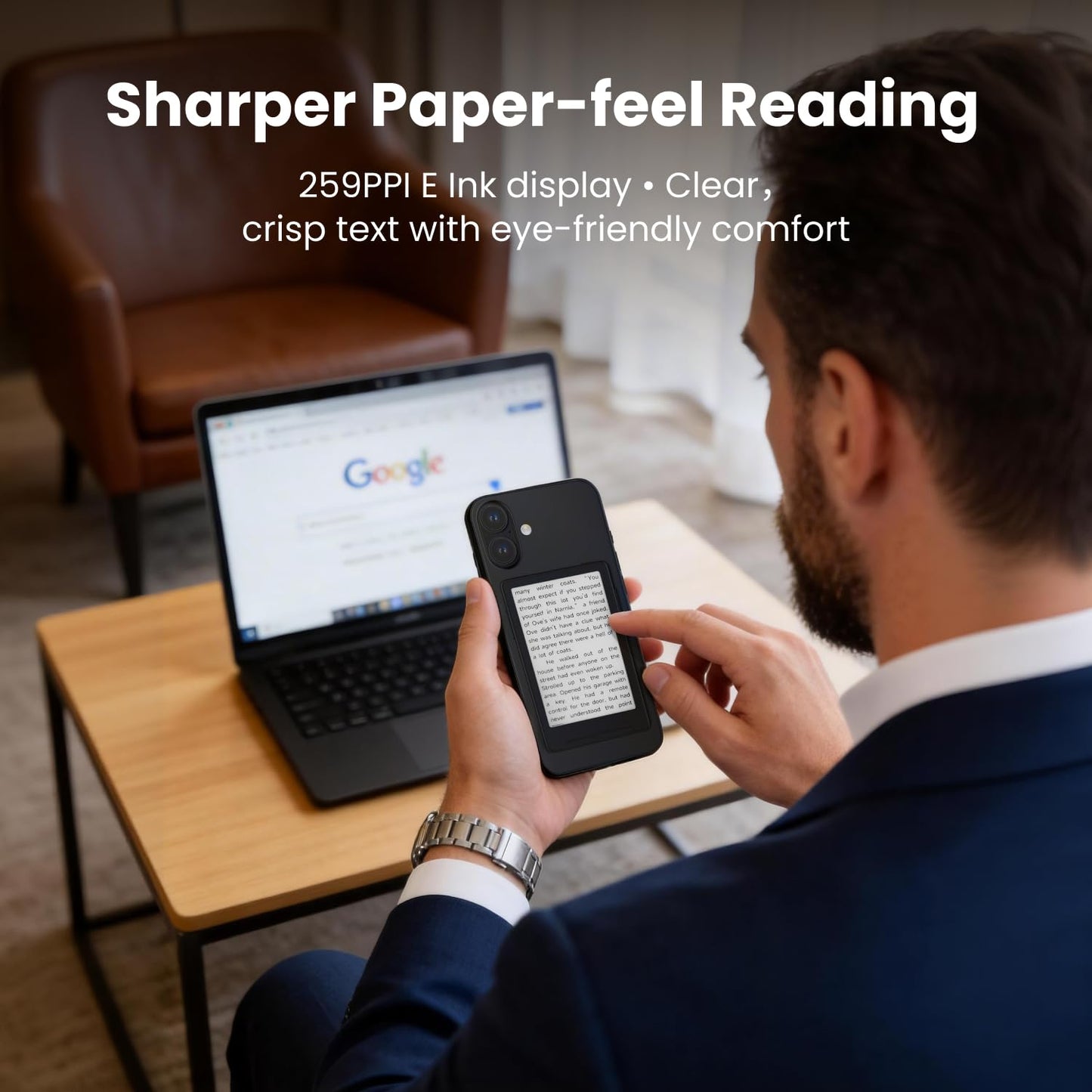 XTEINK X3 3.7" Pocket E-Ink eBook Reader, Mist Gray