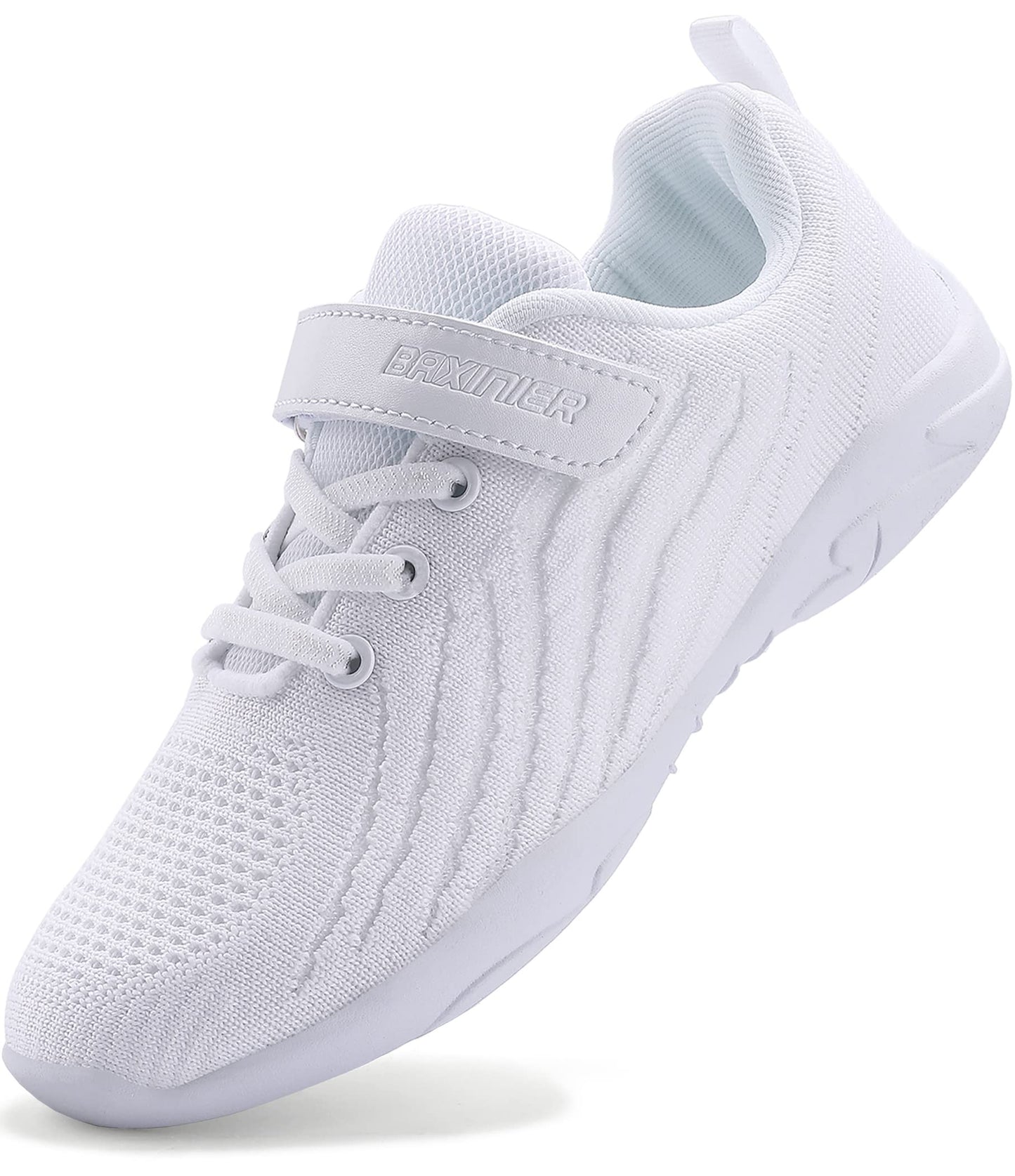 BAXINIER Girls White Cheerleading Shoes