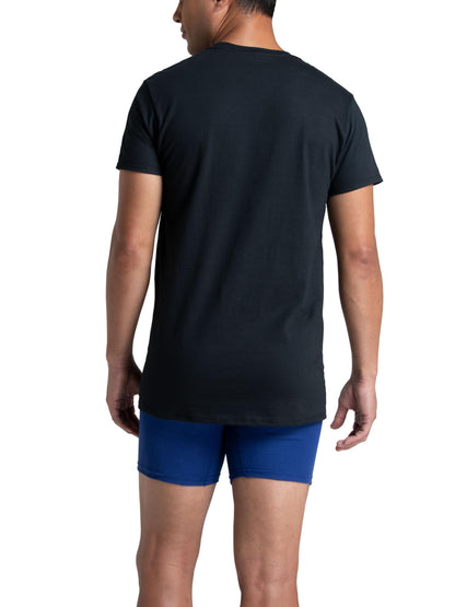 Fruit of The Loom Men's Crew Tee Undershirts, Moisture Wicking & Tag Free, Also Available in Big & Tall