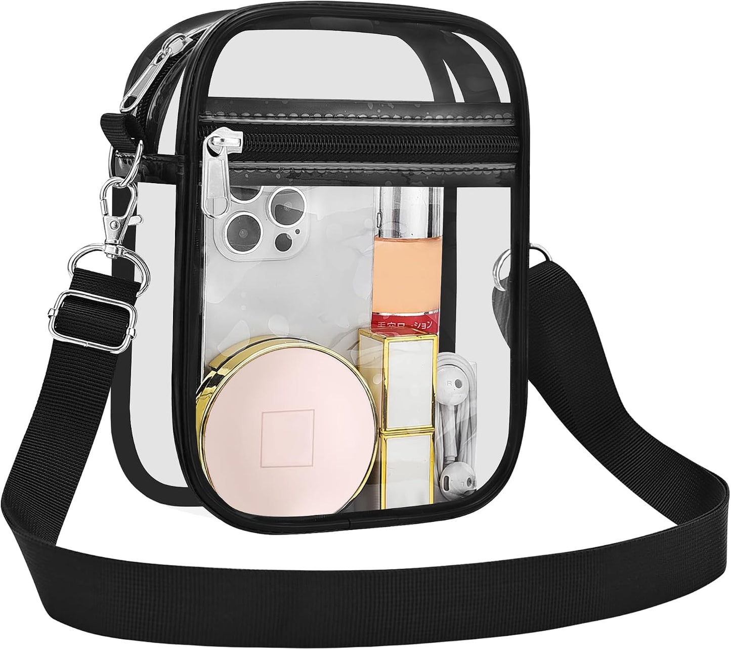 USPECLARE Clear Purse for Stadium Events Transparent Messenger Bag