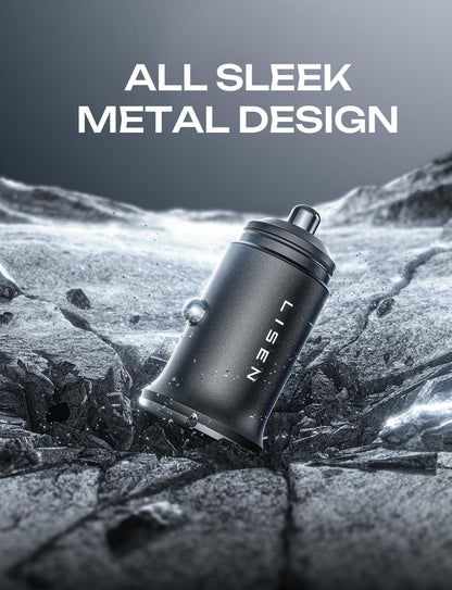 LISEN 90W USB C Car Charger USB C Fast Charge, 45W PD&QC 3.0 Fast Car Charger