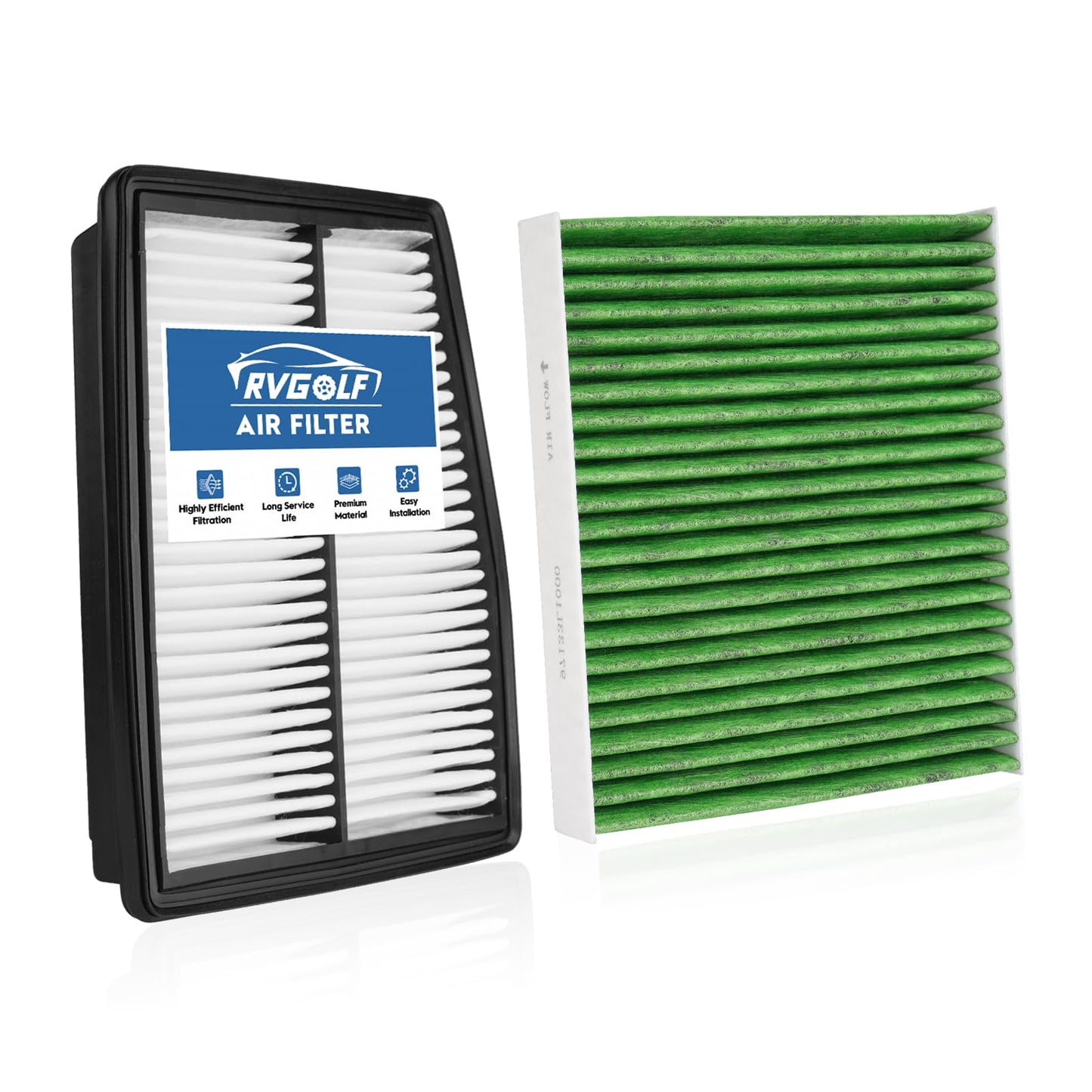 Engine+Cabin Air Filter Fit for 2014-2020 Rogue, 2017-2022 Rogue Sport