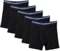 Amazon Essentials Men's Breathable Cotton Boxer Briefs, Tag-Free, Pack of 5