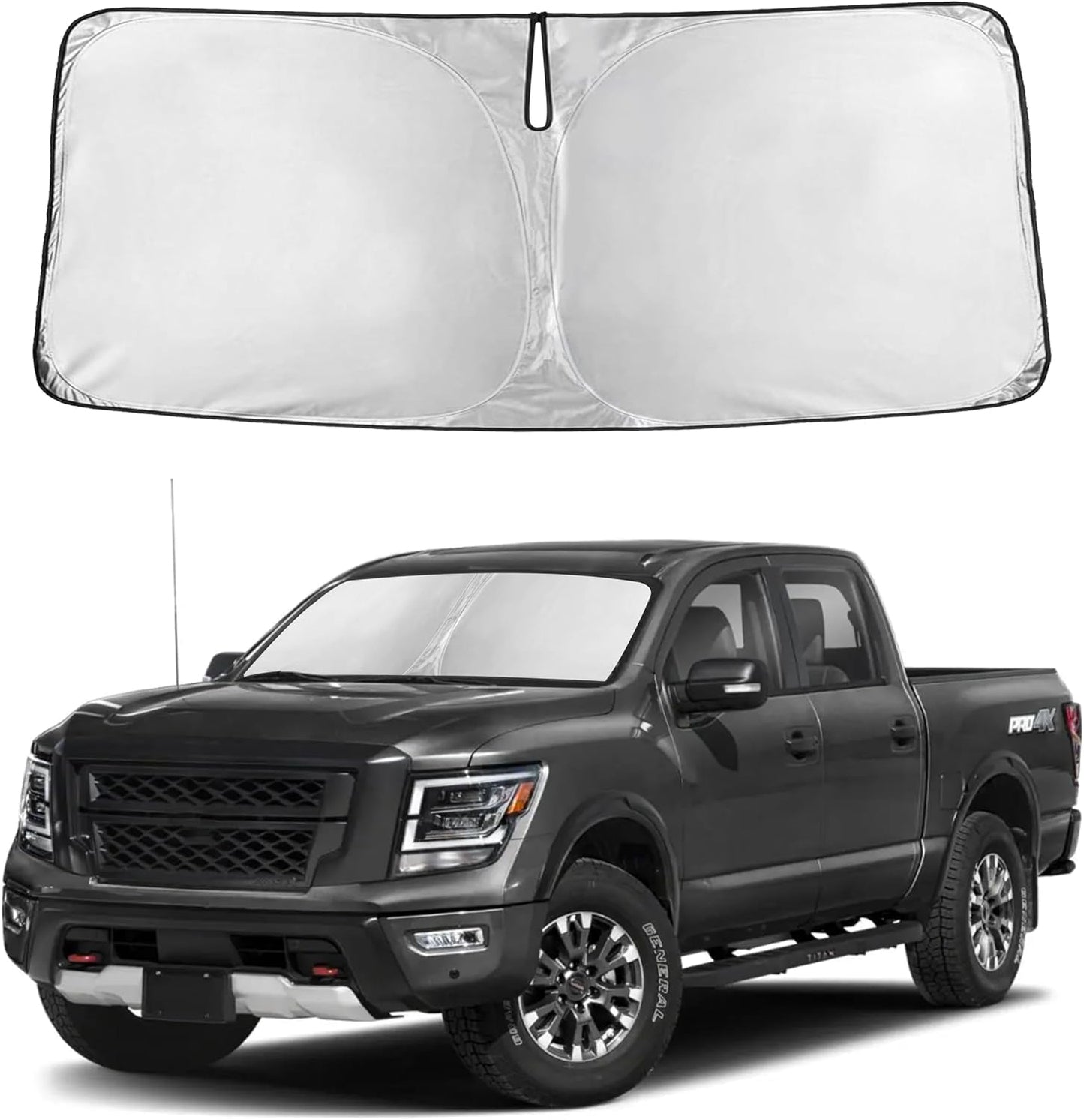 Autovir Windshield Sun Shade, 2017-2026 Tesla Model 3 & Y, 280T Visor Shade
