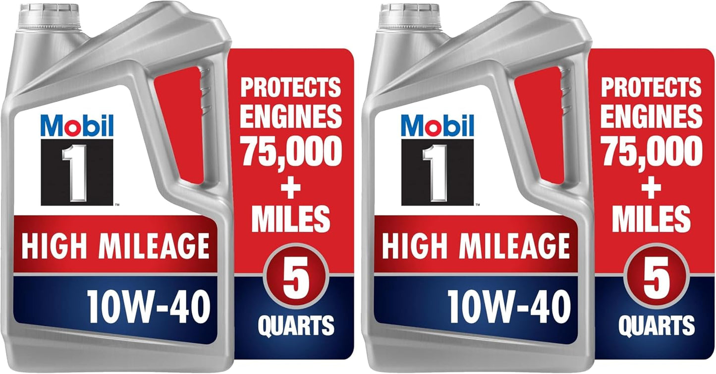 Mobil 1 European Car Formula Full Synthetic Motor Oil 0W-40, 5 Quart