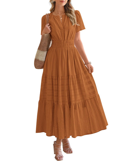 BTFBM Womens Summer 2026 Casual Maxi Dresses