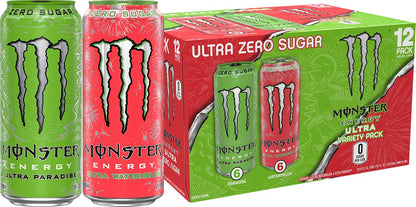 Monster Energy Zero Ultra, Sugar Free Energy Drink, 16 Ounce