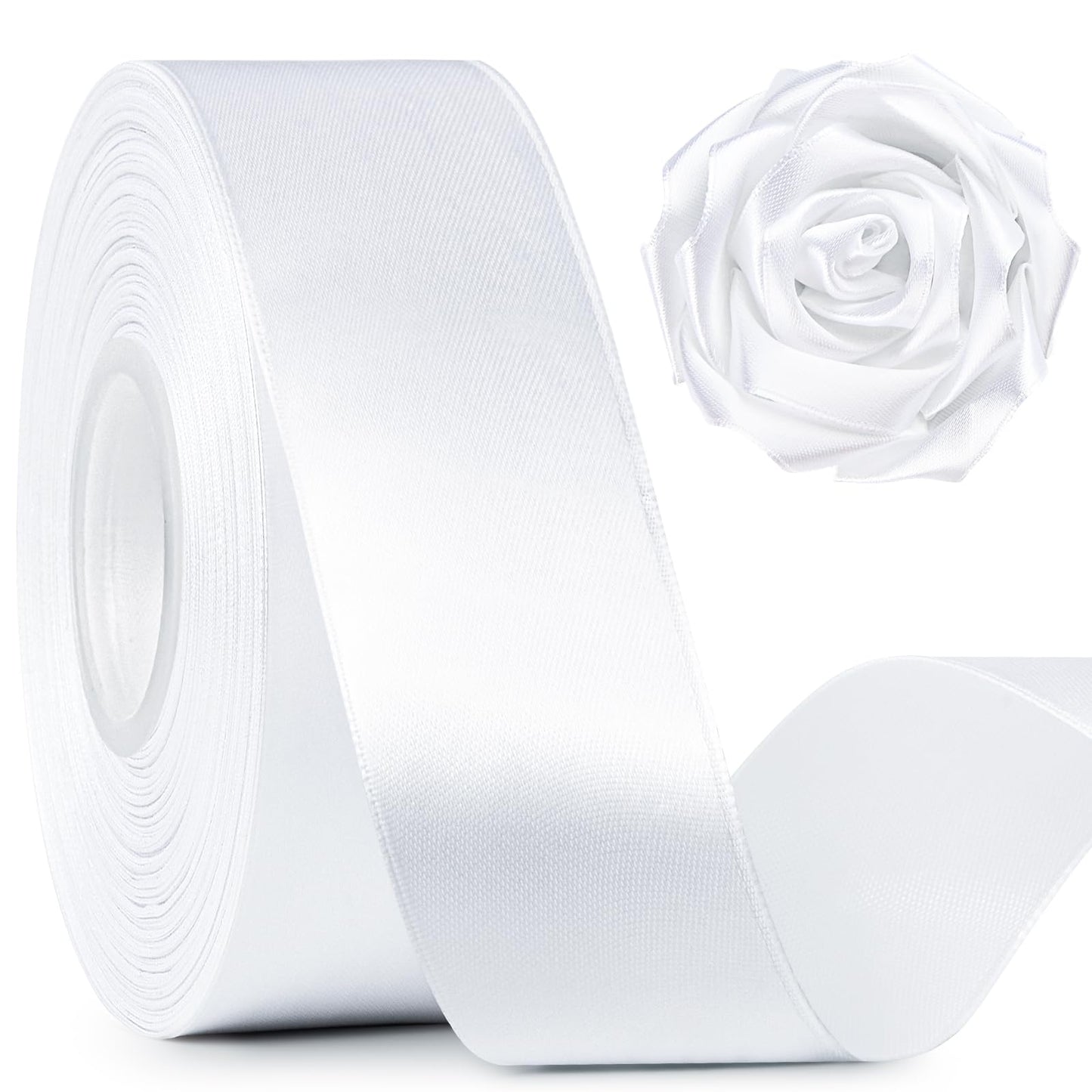 Mauproy Dusty Rose Satin Ribbon, 1-1/2 Inch, 50 Yards