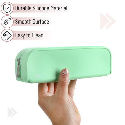 Mr. Pen- Silicone Pencil Case, Aesthetic Pencil Bag for Women, Makeup Pouch