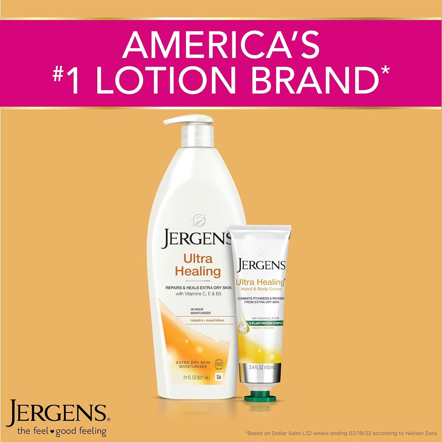 Jergens Ultra Healing Body Lotion, Moisturizer for Dry Skin, 32 fl oz