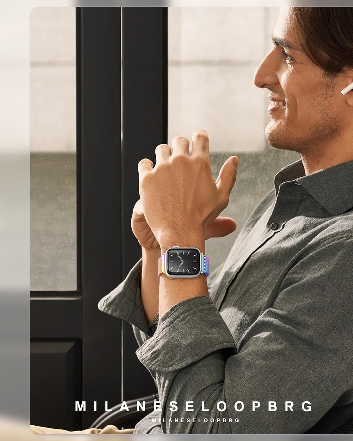 Original Milanese Loop Compatible with Apple Watch Bands for Women & Men