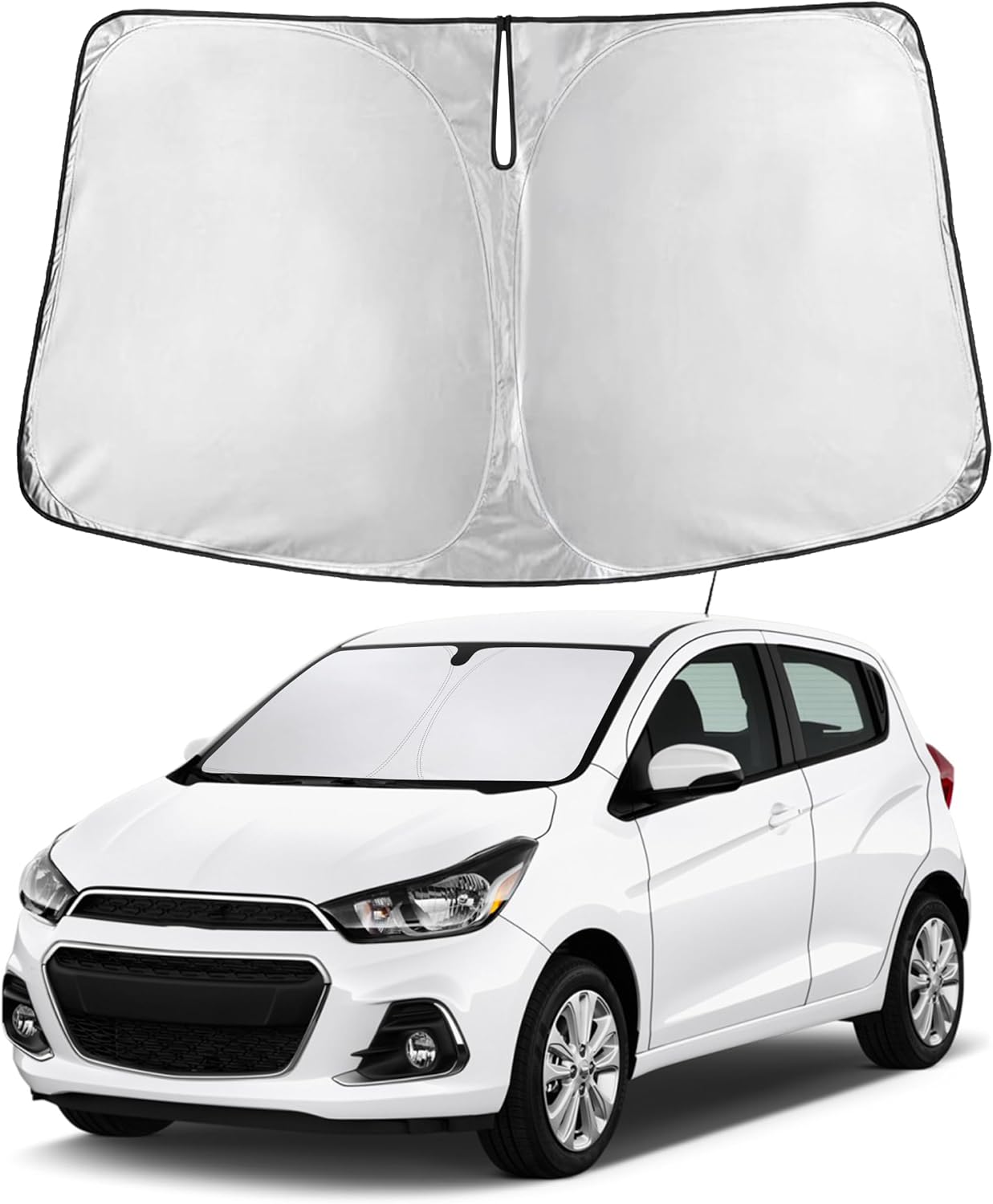 Econour Car Windshield Sun Shade, Front Window Sun Blocker for SUVs,Sedan