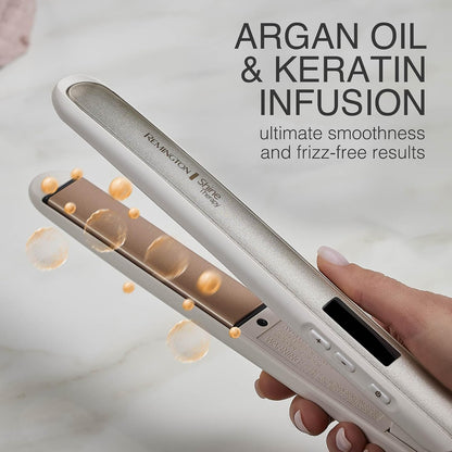 Remington Shine Therapy 1 Inch Hair Straightener, Argan Oil & Keratin
