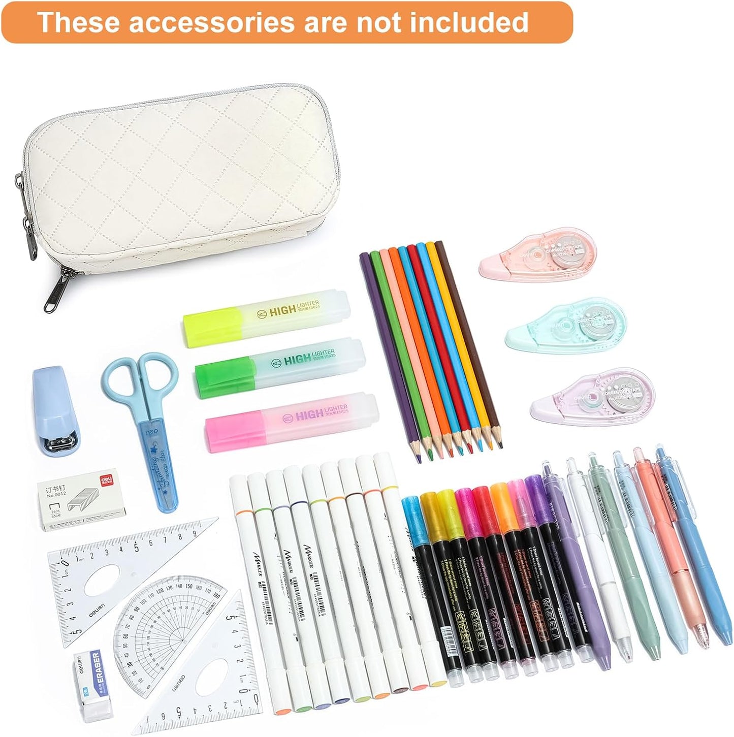 Della Gao Pencil Case Small Pencil Pouch Aesthetic Pencil Box