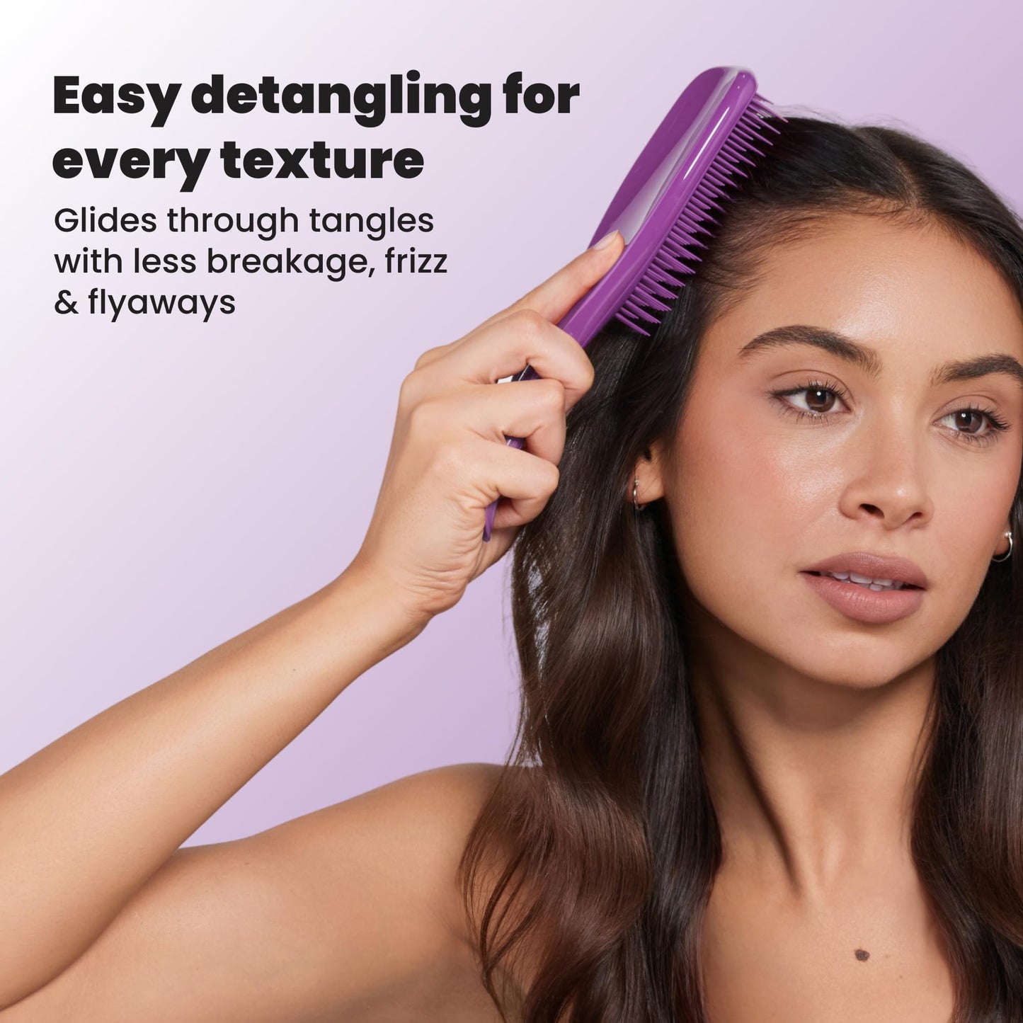 Tangle Teezer Ultimate Detangler Brush, Straight to Wavy, Liquorice Black