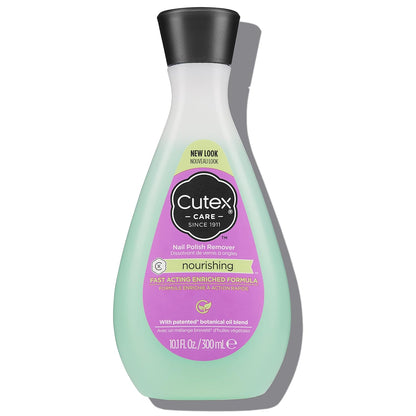 Cutex Nail Polish Remover, Strength Shield, Leaves Nails Looking Healthy, Contains Vitamins E, B5 & Hydrolyzed Silk, 6.76 Fl Oz