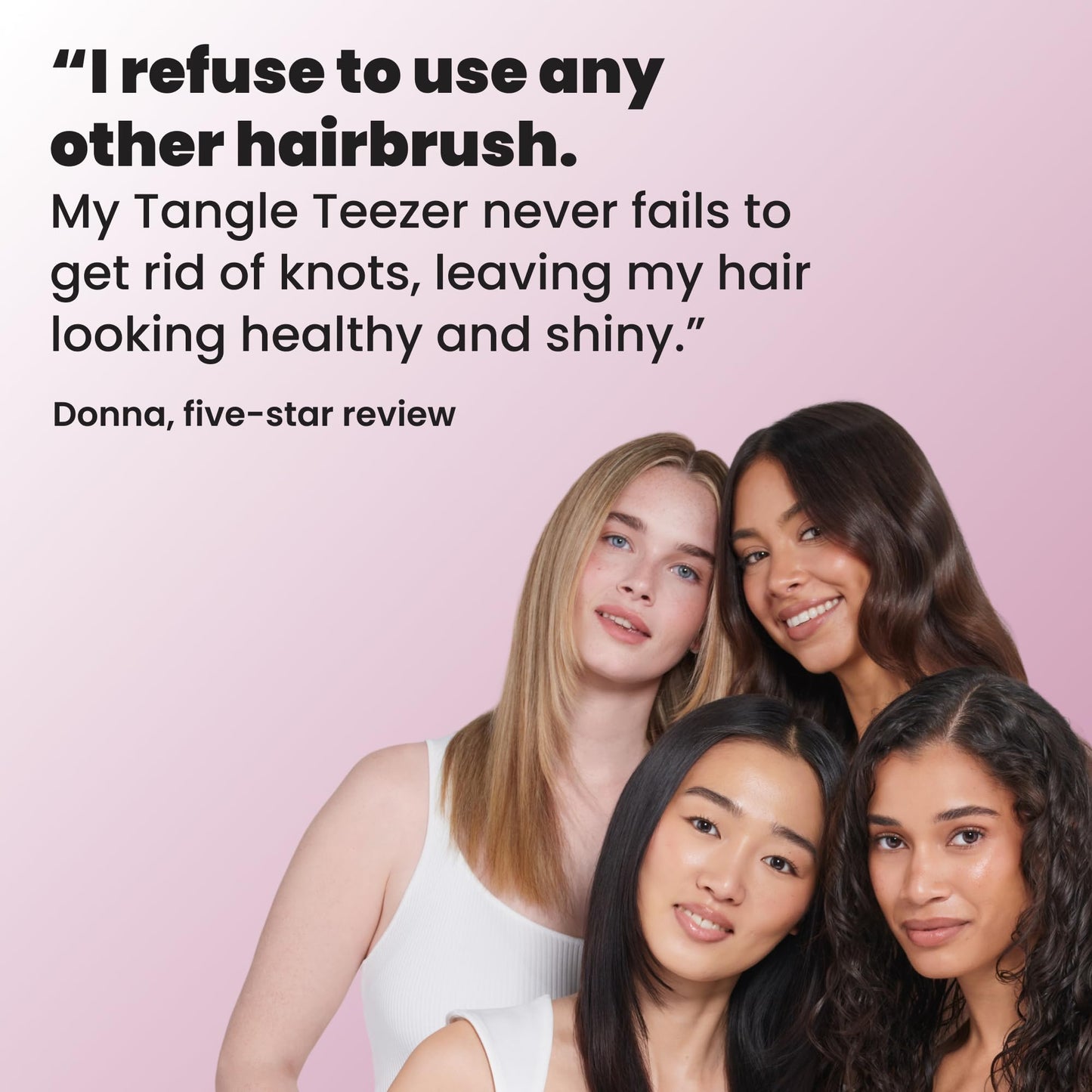 Tangle Teezer Ultimate Detangler Brush, Straight to Wavy, Liquorice Black