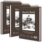 Fuxi 9" x 12" Sketch Book_Top Spiral Bound Sketchbook_100Sheets 68lb/100gsm