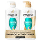 Pantene Shampoo & Conditioner Set, Daily Moisture Renewal - Pro-V Nutrients for Dry, Color-Treated, Straight to Curly Hair, 72-Hour Hydration & Softness, 52.8 Oz Total + Miracle Rescue Shot (0.5 Oz)