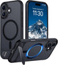 Magnetic Compatible with iPhone 14 Pro Max Case, [Built-in Invisible Kickstand][Compatible with MagSafe] [Military Grade Shockproof] Slim Translucent Matte Phone Case for iPhone 14 Pro Max 6.7"