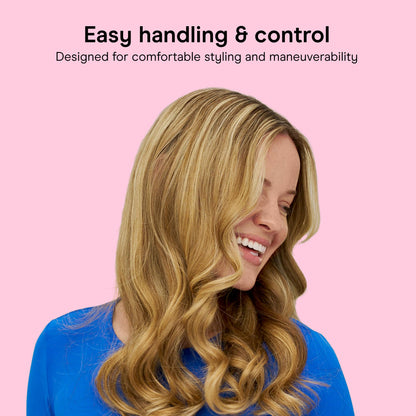 Conair Curling Iron, Double Ceramic, 1" Barrel, White/Rose Gold