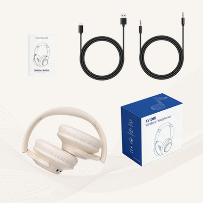 KVIDIO Bluetooth Headphones Wireless Over Ear Headsets 65H Playtime