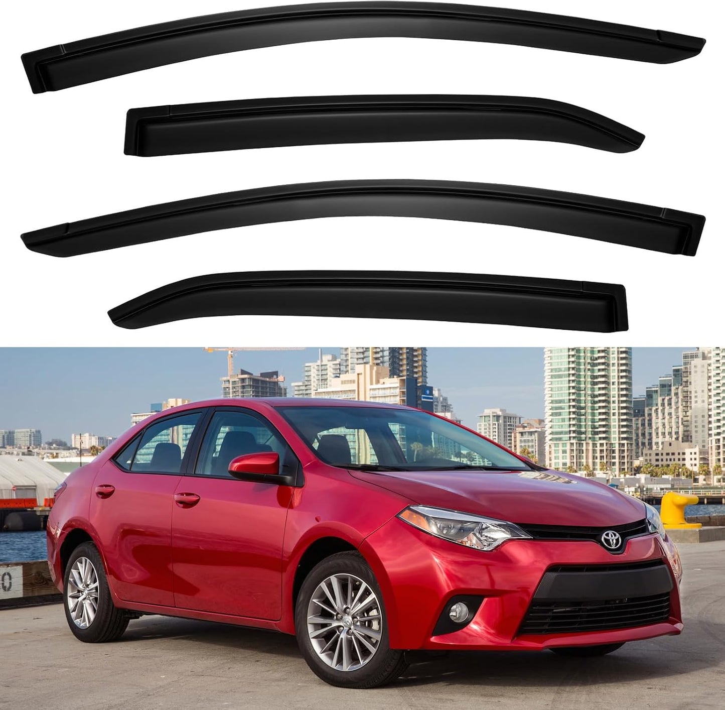 Window Visors Rain Guards for 2020-2025 Nissan Sentra
