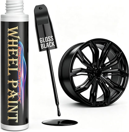 cocomfix Gloss Black Rim Touch Up Paint, Wheel Scratch Repair Pen, 1 fl oz