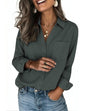Zeagoo Blouses for Women Long Sleeve Dressy Casual Button Down Shirts