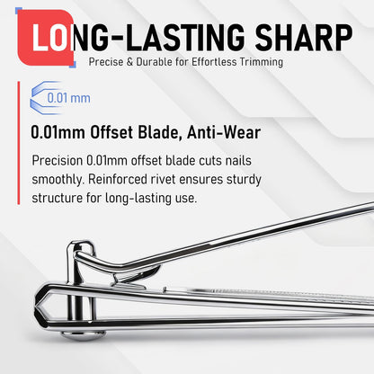 firiKer Nail Clippers with Nail File,Fingernail Clipper,Toe Nail Clippers