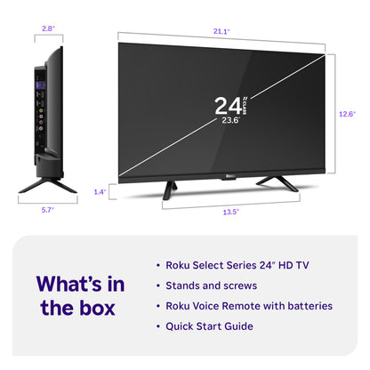 Roku 32-Inch Select Series Smart TV 2026-720p HD TV - RokuTV