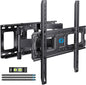 Pipishell Full Motion TV Wall Mount for Echo Show 21/15 and 13-43 Inch Flat Curved Screen TVs & Monitors, Max VESA 200x200mm up to 44lbs, TV Mount Wall Bracket with Rotation Swivel Tilt Extension