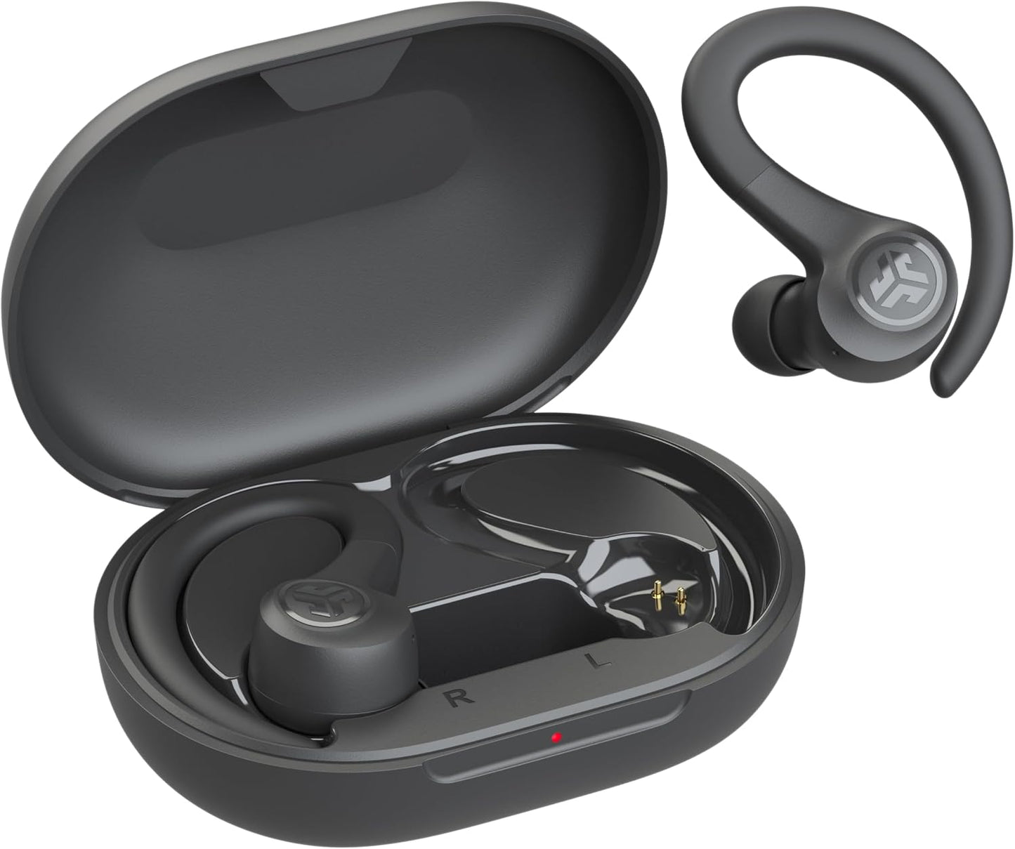 JLab, Go Sport+, True Wireless Workout Earbuds, Bluetooth Sport Earbuds, Clear Calling, Graphite