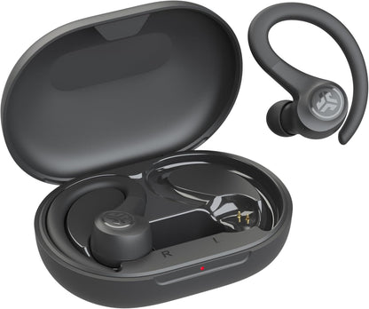 JLab, Go Sport+, True Wireless Workout Earbuds, Bluetooth Sport Earbuds, Clear Calling, Graphite