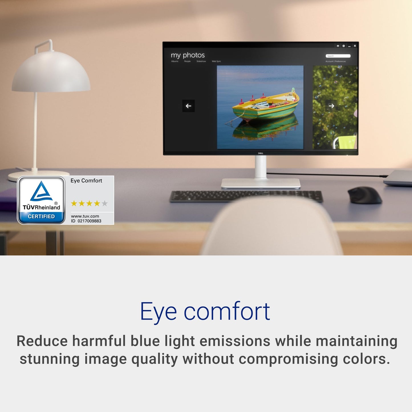 Dell 24 Plus Monitor - S2425HSM - 23.8-inch FHD (1920x1080) 144Hz 1ms Display, 2 x 3W Speakers, HDMI Connectivity, Height/Tilt/Pivot/Swivel Adjustability, AMD FreeSync - Ash White