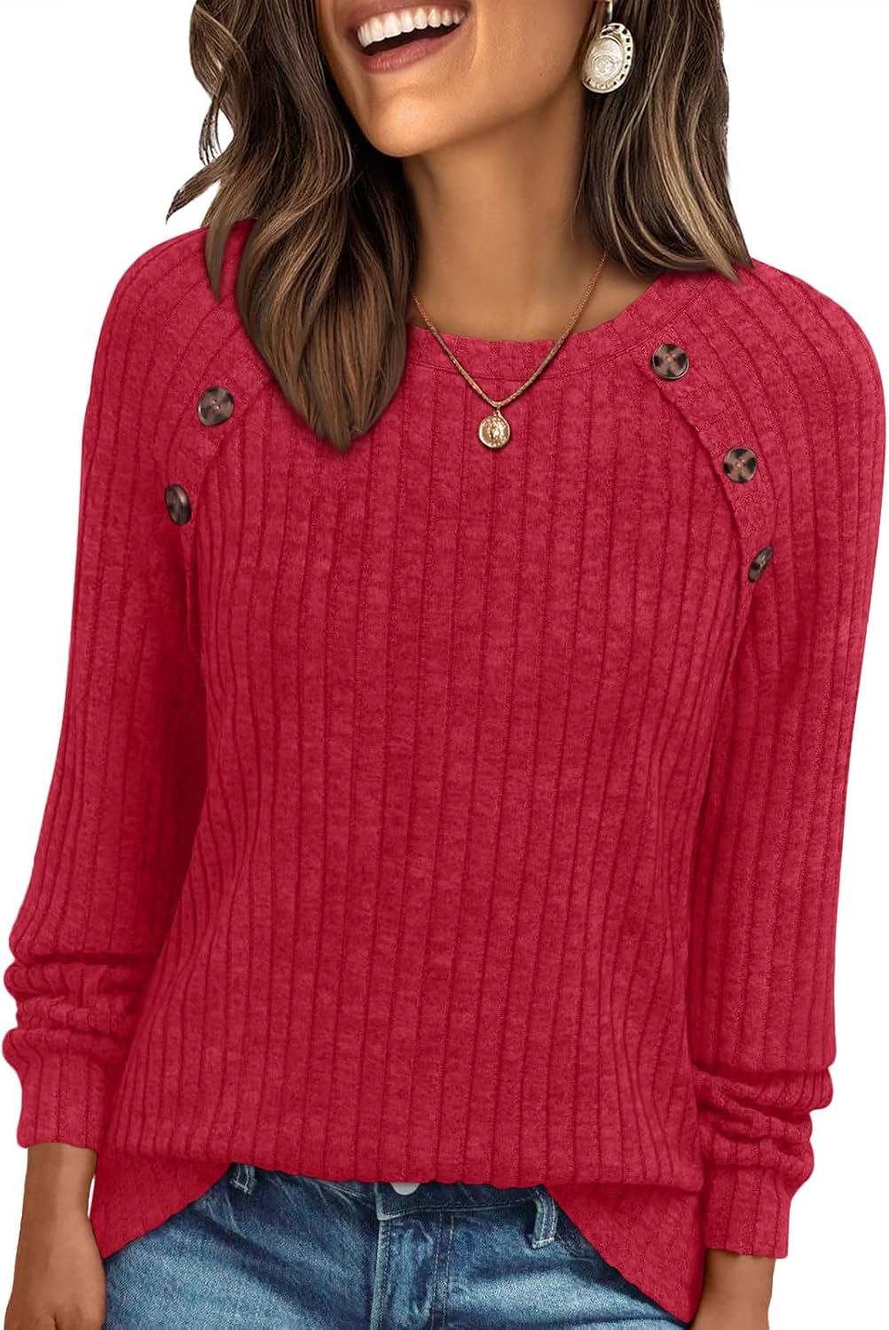AUTOMET Womens Long Sleeve Shirts Fall Sweaters Business Casual Tops Blouse