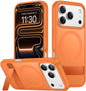 SPIDERCASE Magnetic for iPhone 17 Pro Max Case,with Kickstand,Clear