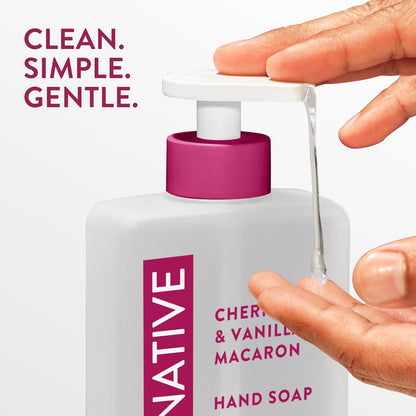 Native Liquid Hand Soap, Toasted Vanilla & Honey Scent, Non-Drying Formula for Soft, Smooth Hands, Made with Plant-Based Cleansers, Sulfate & Paraben Free, 13 oz Bottle