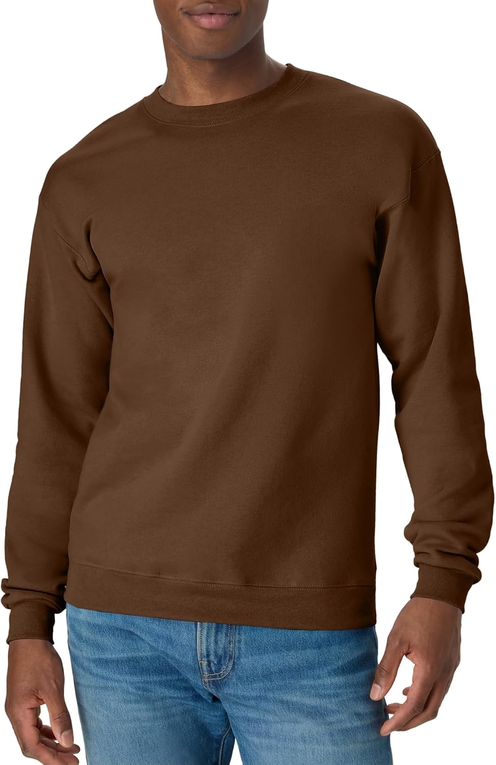 Hanes Men's Sweatshirt, EcoSmart Fleece Crewneck Sweatshirt, Big & Tall Available, 1 or 2-Pack