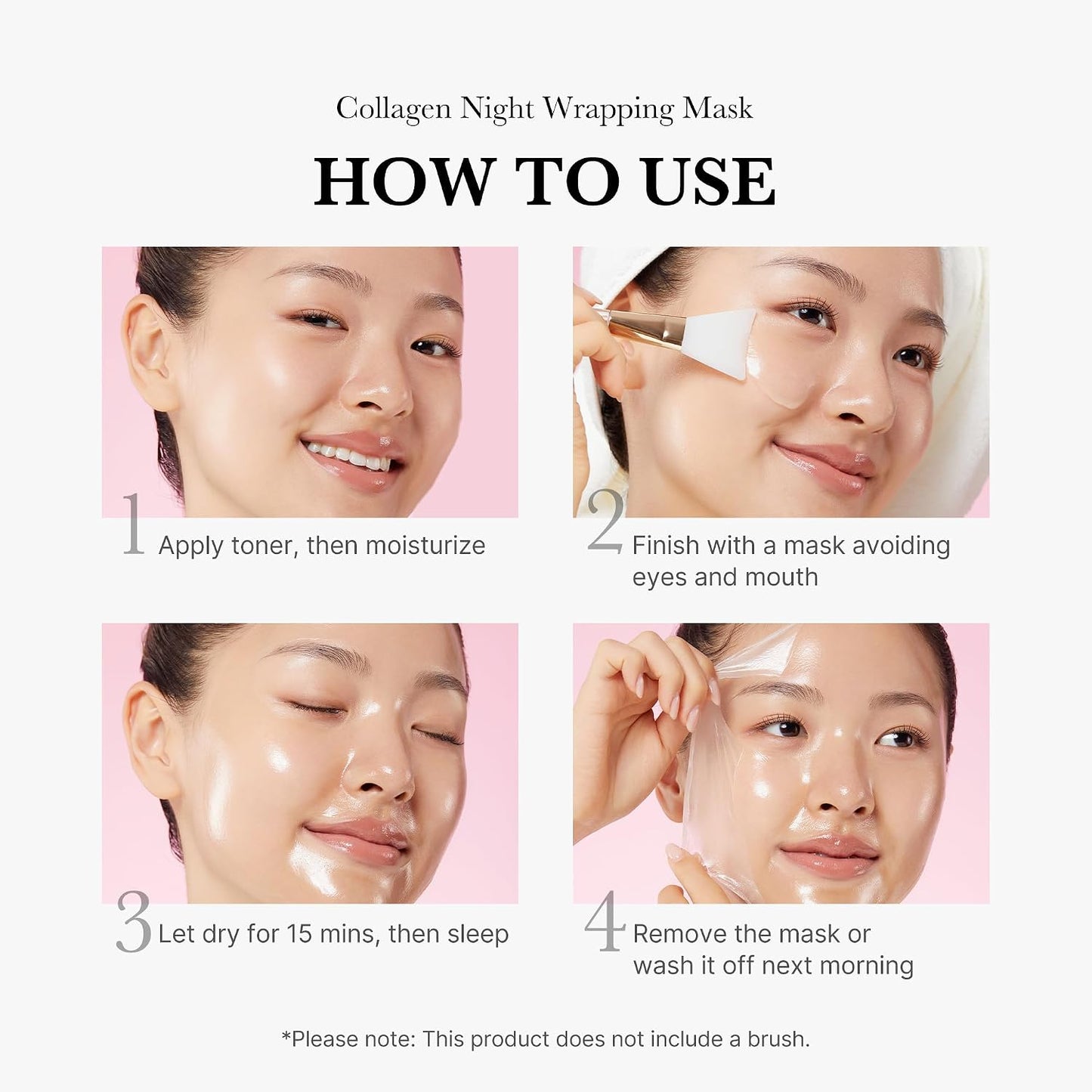 medicube Wrapping Mask Collagen - Overnight Peel Off Facial Mask