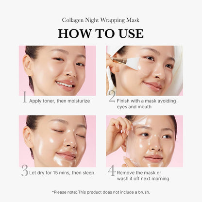 medicube Wrapping Mask Collagen - Overnight Peel Off Facial Mask