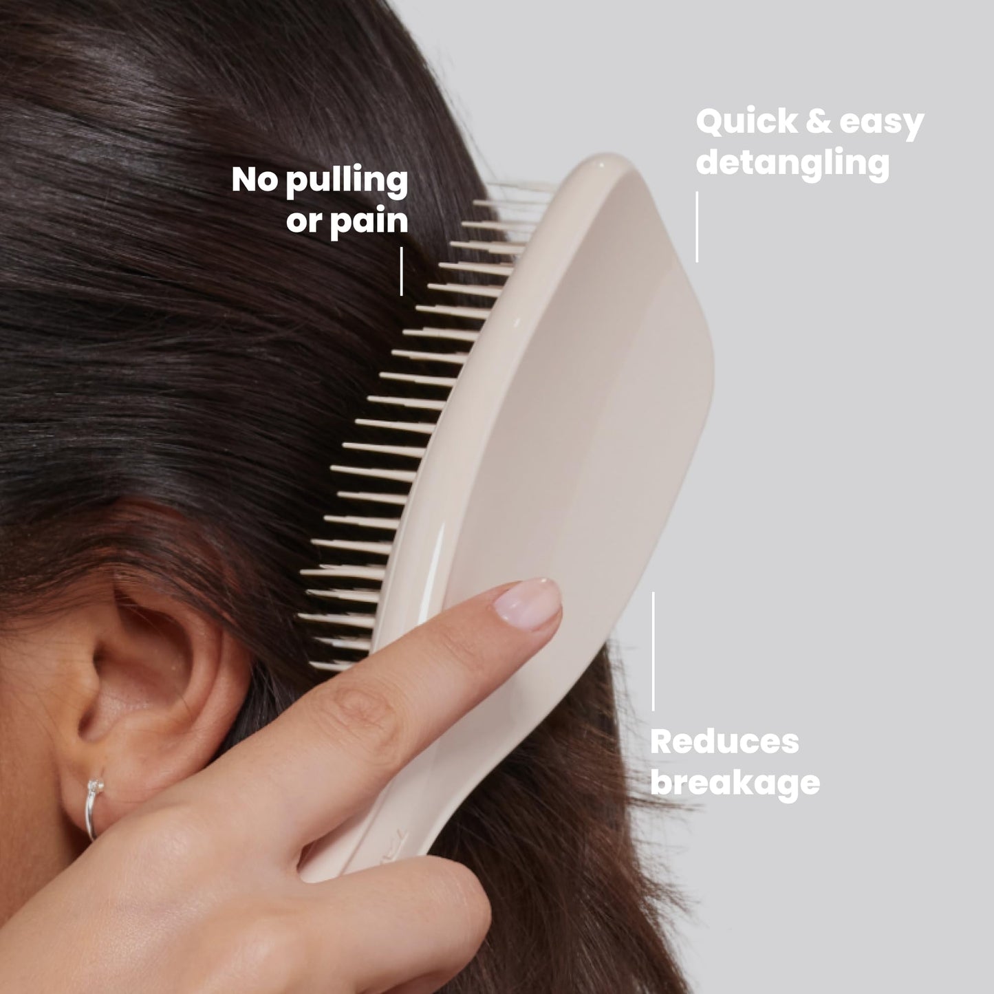 Tangle Teezer Ultimate Detangler Brush, Straight to Wavy, Liquorice Black